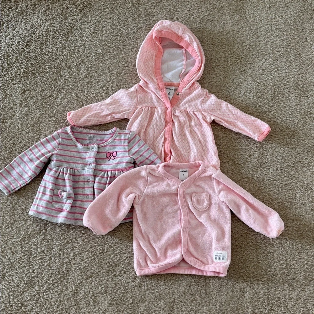 LOT Carter's Baby Girl Clothing Size 3 mos.
